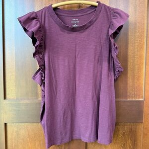 Women’s Banana Republic Malibu Tee Ruffle Sleeve Size XL